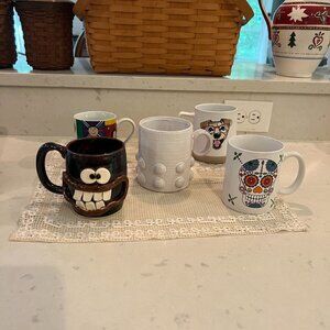 Lot of 5  Coffee Mugs. Super cute collection.  Different brands